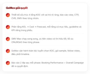 GoMax cung cấp giải pháp cho doanh nghiệp thuê agency TikTok Shop nhưng không hiệu quả