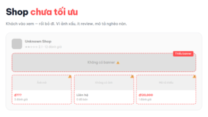 Trang hiển thị sản phẩm chưa tối ưu là một trong những nguyên nhân Booking KOC không có doanh thu